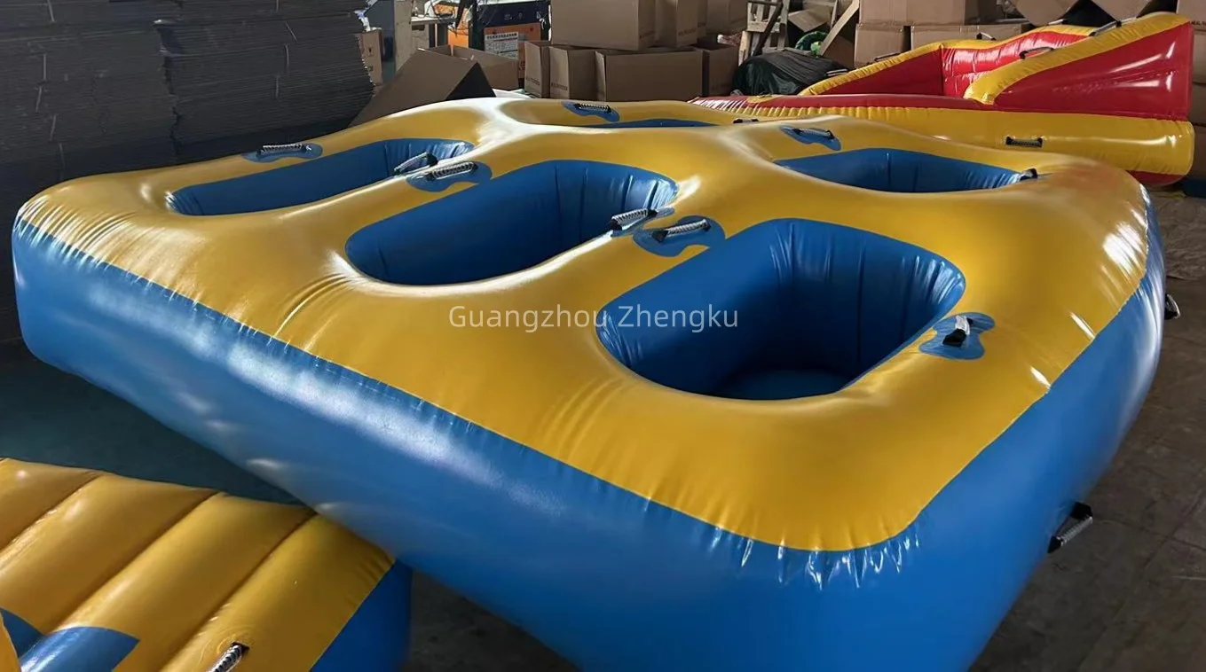 Crazy water sport toys inflatable towable boat tube for lake
