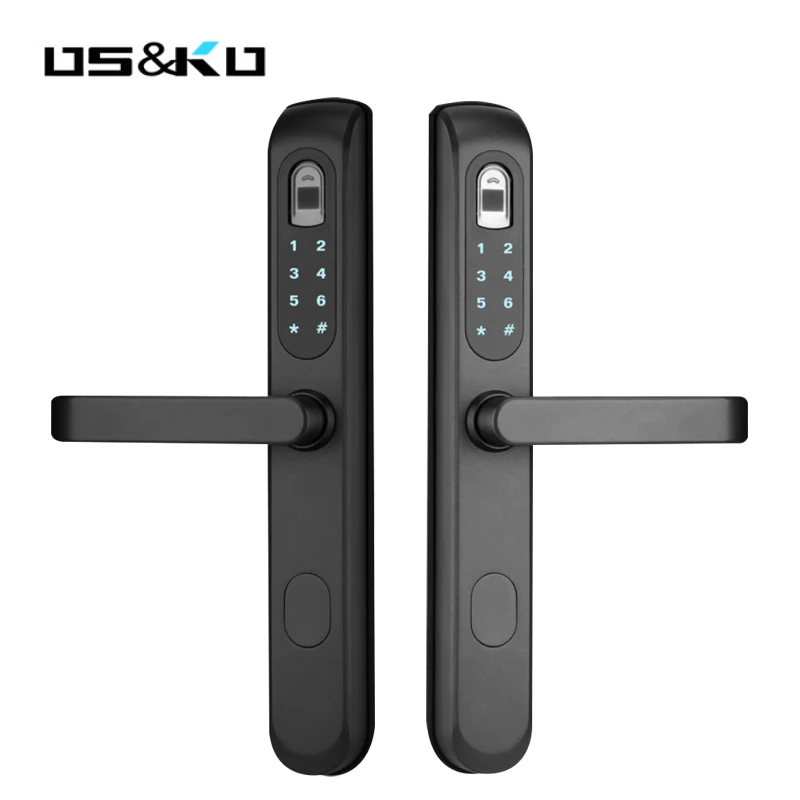 Fingerprint Smart Door Lock Touch Screen Digital Password Biometric Electronic Lock Key for Home Office 2019