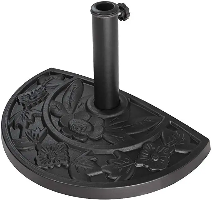 9kg Outdoor Accessories, Balcony, Terrace, Patio, Wall Half Round Parasol Base