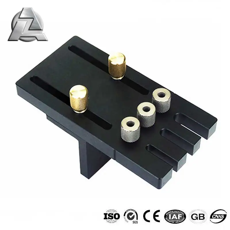 ZJD-BT040K Wood Doweling Jig Hole Drilling Guide Woodworking Positioner Locator Tool Drilling Jig, Improved Version