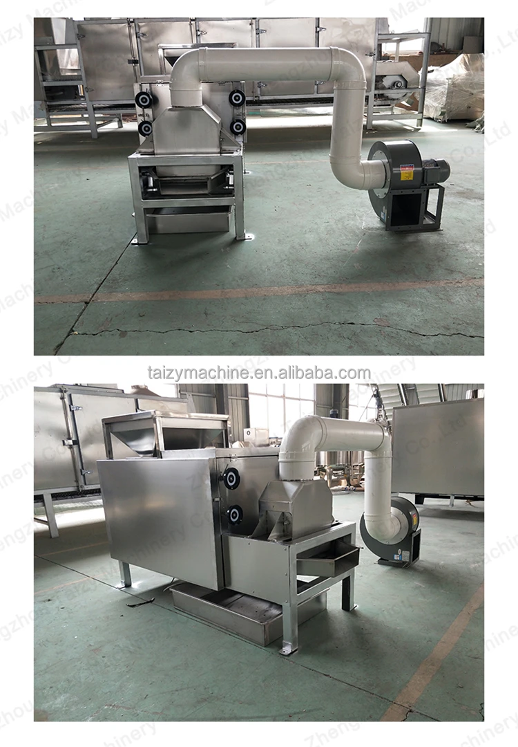 cocoa powder making machine Removing Peanut Skin Cocoa Beans Peeler And Half Cutter machine