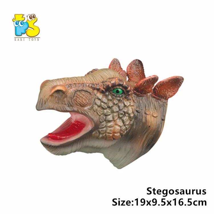 Wholesale realistic hand puppets toy for kid preschool education multiple styles dinosaur head toy