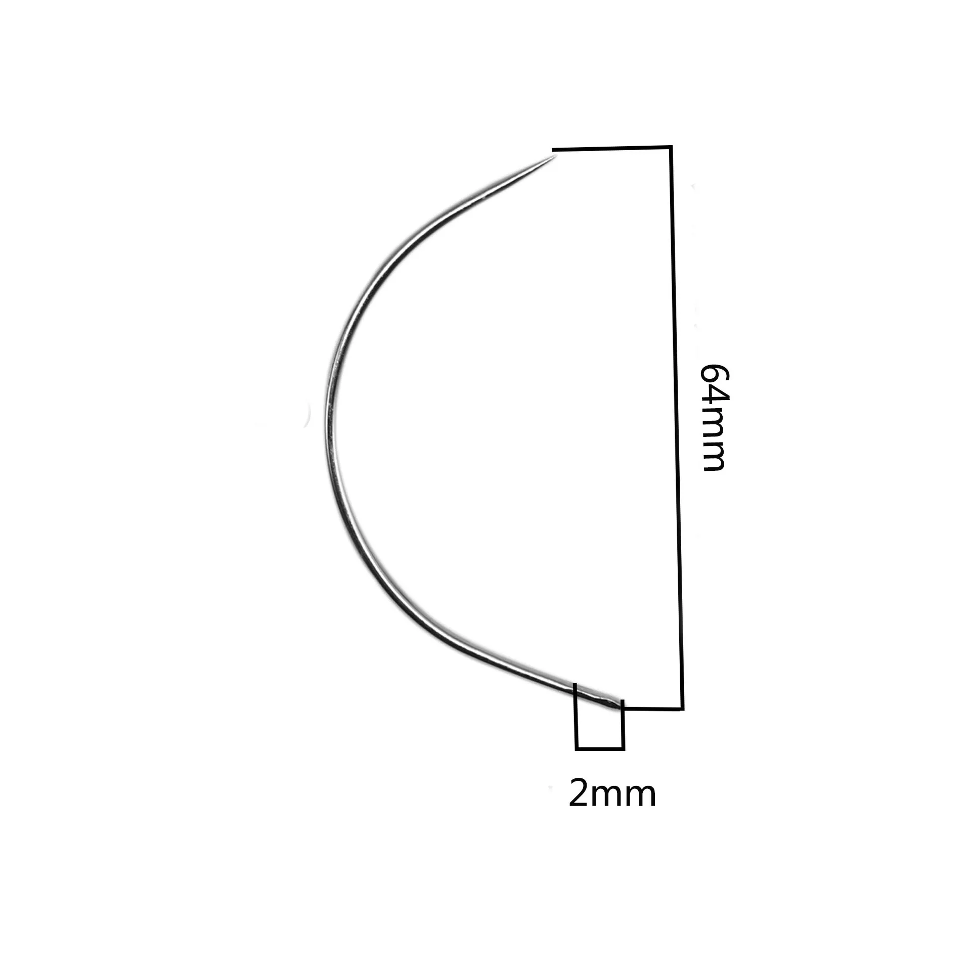 1 Rolls Hair Weaving Threads With 3 pcs C J I Mix Curved Needles Wig Making Tools Sewing Thread  For Hair Extension Tool