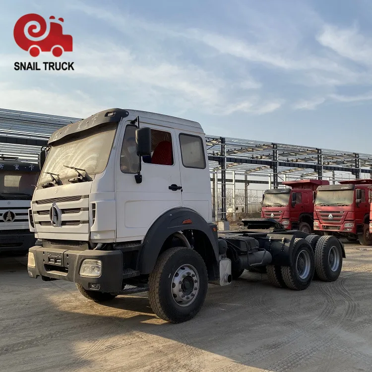 BEIBEN 6x4 used 10 wheelers prime mover engine new tires tractor truck