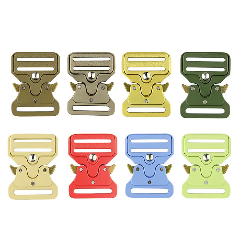 High Quality Adjustable Inner Width 38mm Zinc Alloy Buckles Quick Release Nylon Tactical Belt Buckle