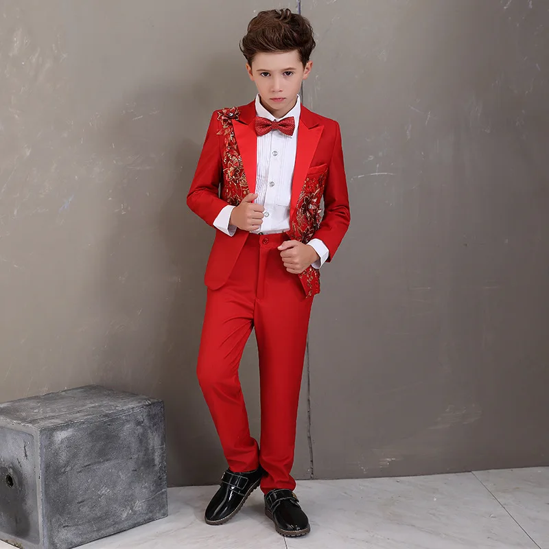
Boys Blazers Suits for Weddings Party Suits Formal Wear Children Clothing Set 