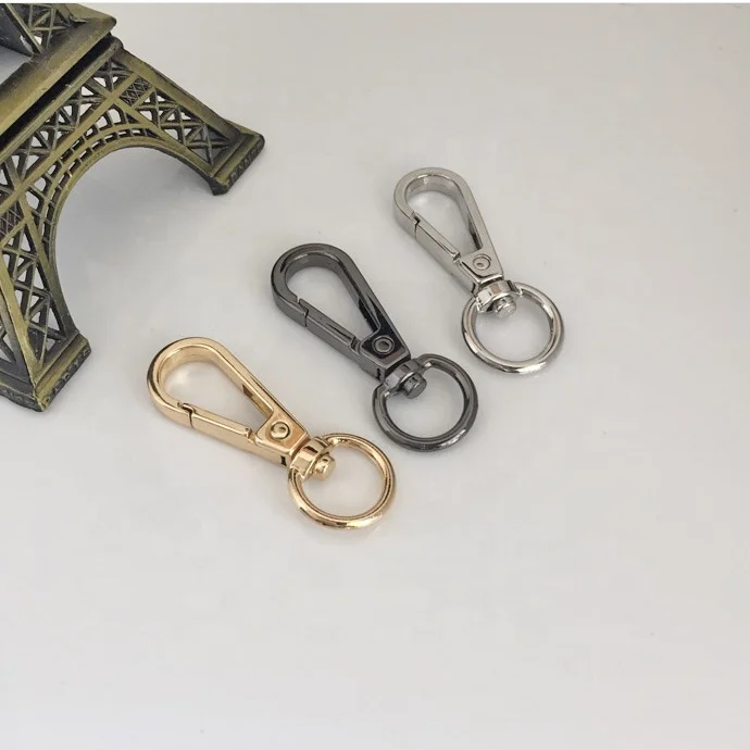 12Years Factory Dog Hook Metal Zinc Alloy Black Snap Hook Swivel Sanp Hook Buckle 25mm Clasp