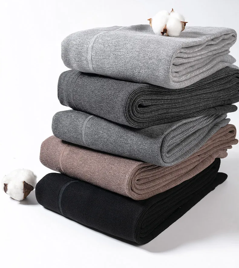 Maternity Tights Autumn Winter Thickened Cotton Vertical Stripe Abdominal Support Adjustable Pantyhose Pregnant Leggings