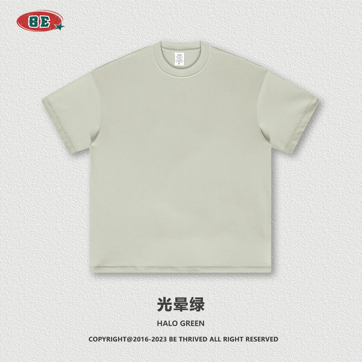 Spring/Summer 305G Heavyweight Solid Color Short sleeved Shorts, European and American Loose Fashion Brand Couple T-shirt Set