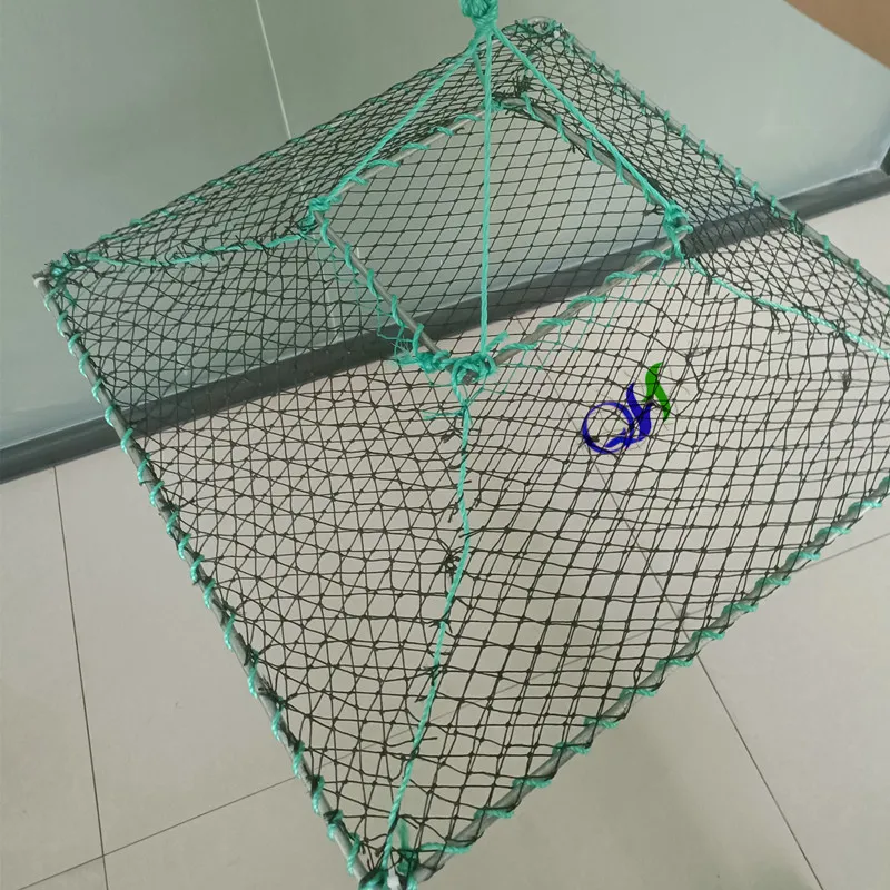 2023 new design Foldable Galvanized steel wire frame Crab Trap cage