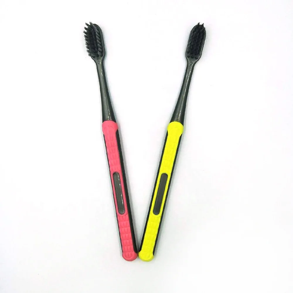 
Home Use High Quality Bamboo Charcoal Bristle Toothbrush, Bamboo Carbon Toothbrush for Adults and Kids 