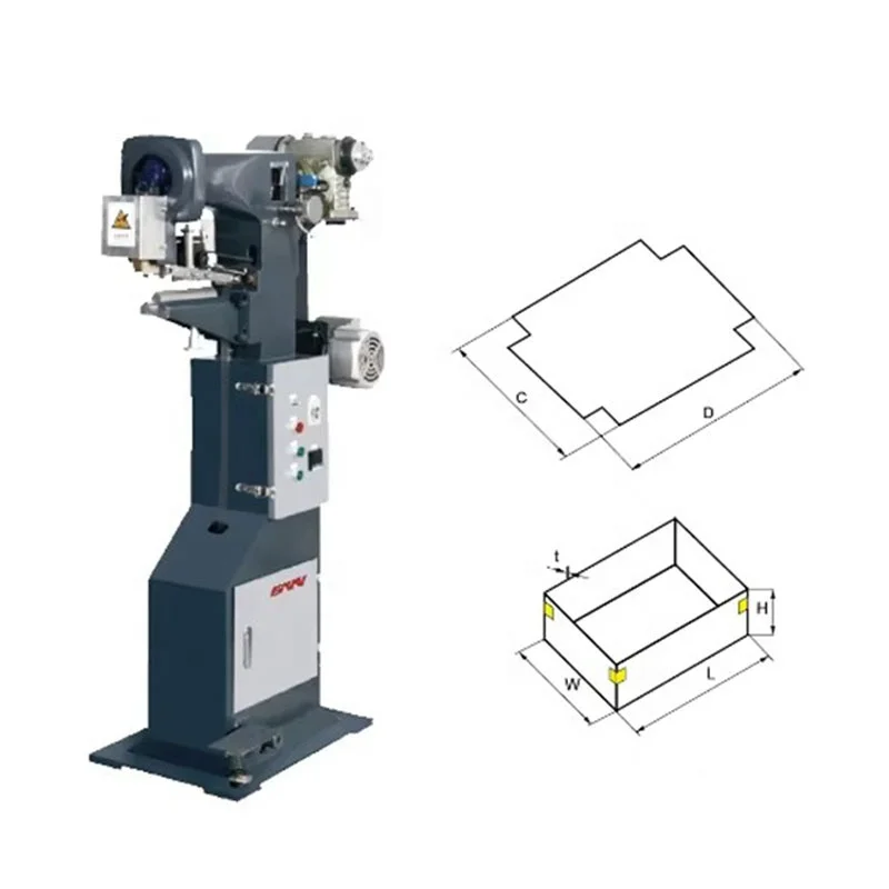 Manual Box Tapper Corner Pasting Former Machine Rigid Box Corner Tapping Machine