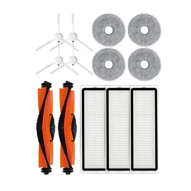 For Xiaomi Mijia OMNI Robot Vacuum-Mop 3S Dreame B108CN Vacuum Cleaner Roller / Side Brush Hepa Filter Mop Cloths Stent Parts