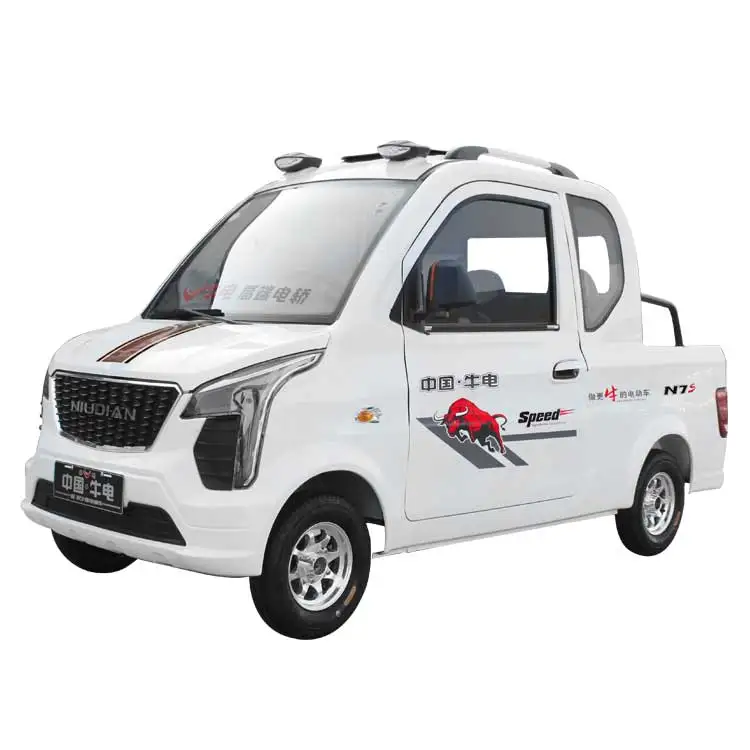 2021 new popular pickup electric car double row four seat pull cargo two correct