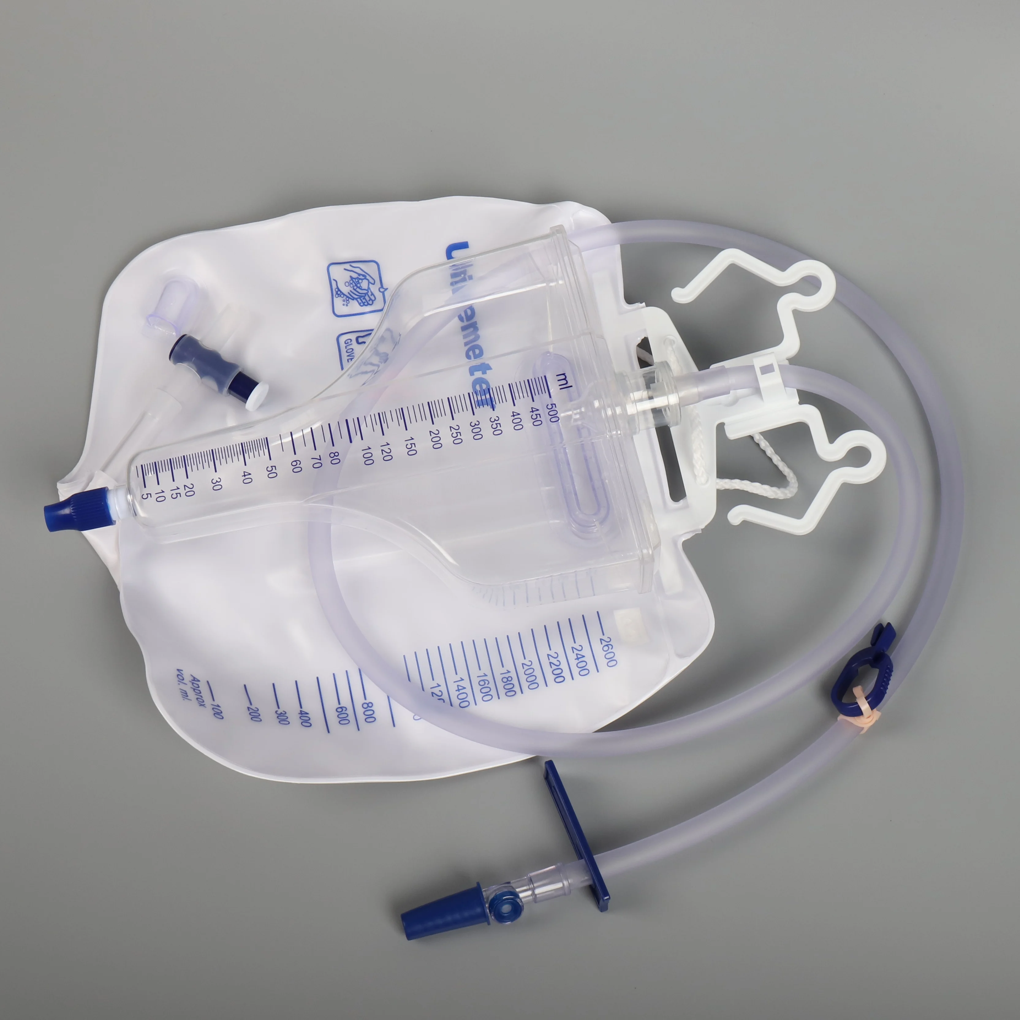 2600cc+500cc Medical Urimeter/urine bag/Urine meter with 1 chamber