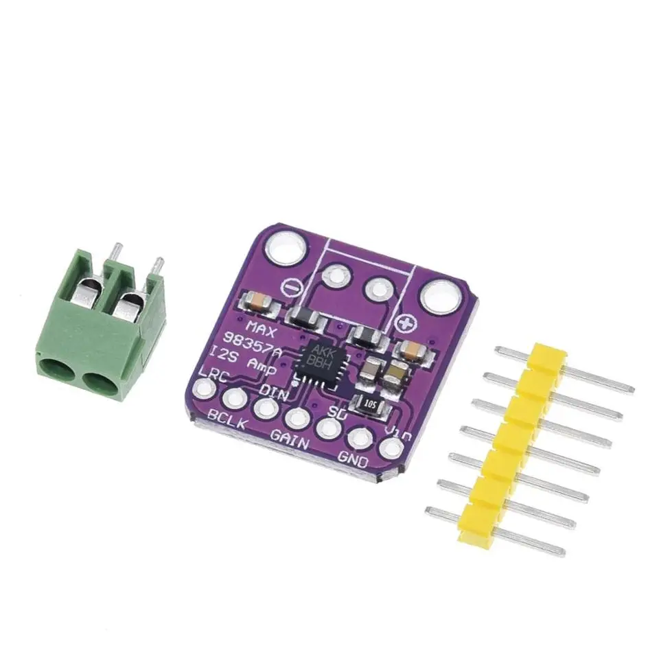 Max98357 I2S 3W Class D Amplifier Breakout Interface Dac Decoder Module Filterless Audio Board For Raspberry Pi Esp32