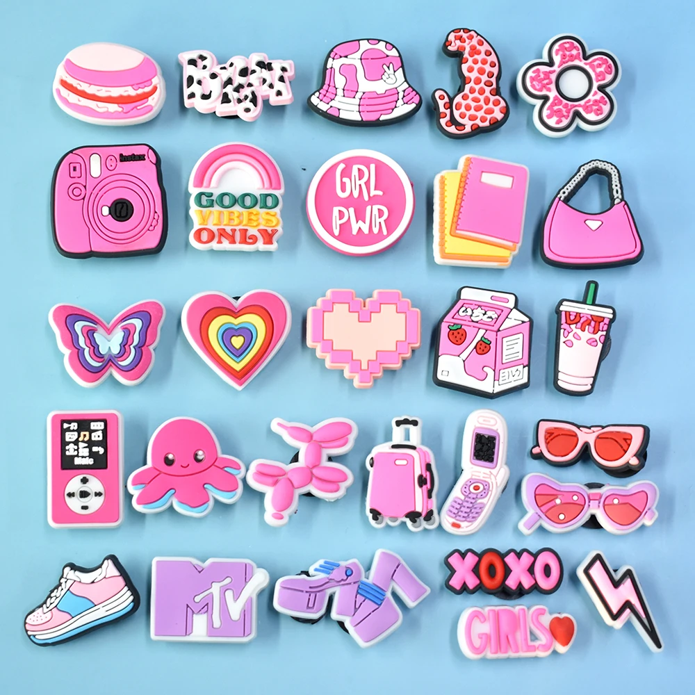 Unisex Adult Plastic Shoe Button Transparent pvc clogs Charms Designer clogs Charms Shoe Charms Accessories