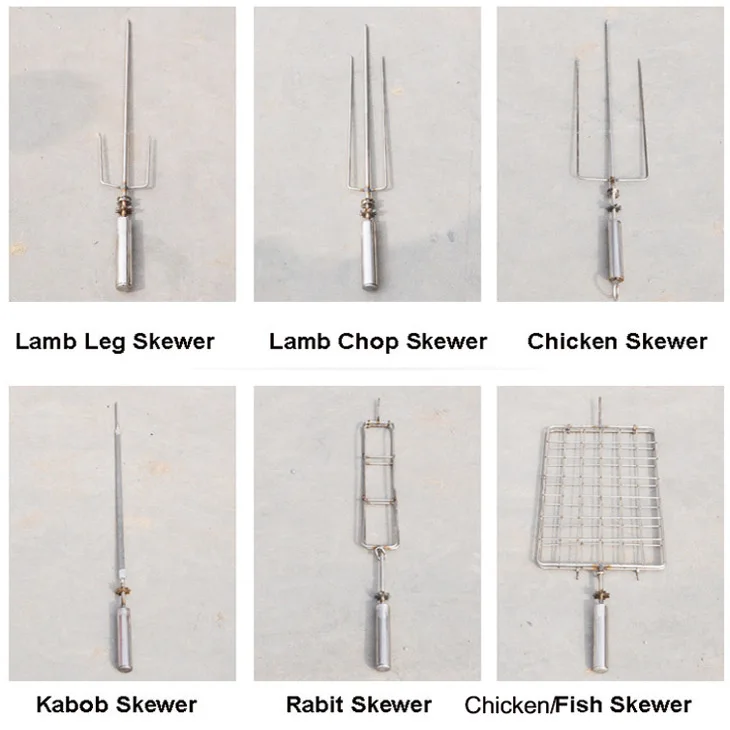 stainless steel pig roaster  chicken spit roast rotisserie for charcoal chickens