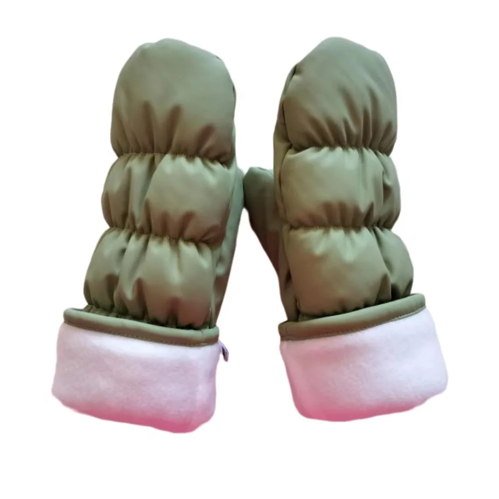 Manufacturers sell best Pu cotton Finger connection winter unisex mittens gloves