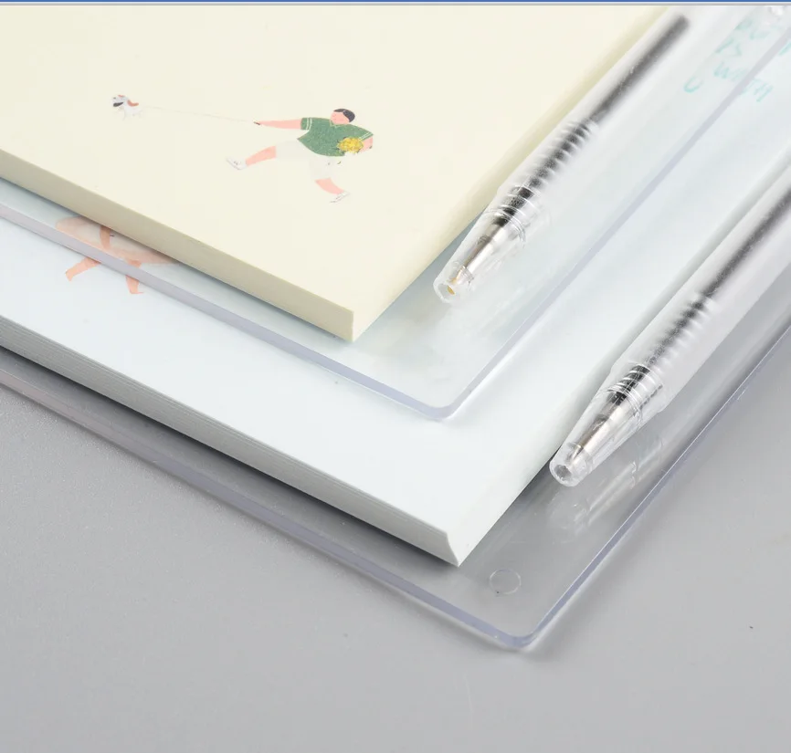 Simple Notebook Message Board Clip with Pen Convenient Stationery for Loose Leaf Note Taking