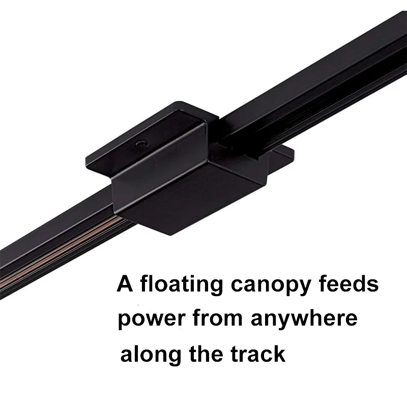 AC120V 3 wires single circuit track system high quality aluminum LED track light rail 2ft 4ft 8ft for American Market