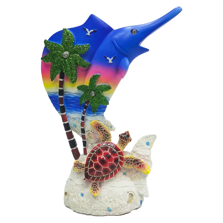 Mini Sea Fish Resin Figurines Fairy Garden Miniatures Fish Tank Accessories DIY Terrarium Landscape Decoration