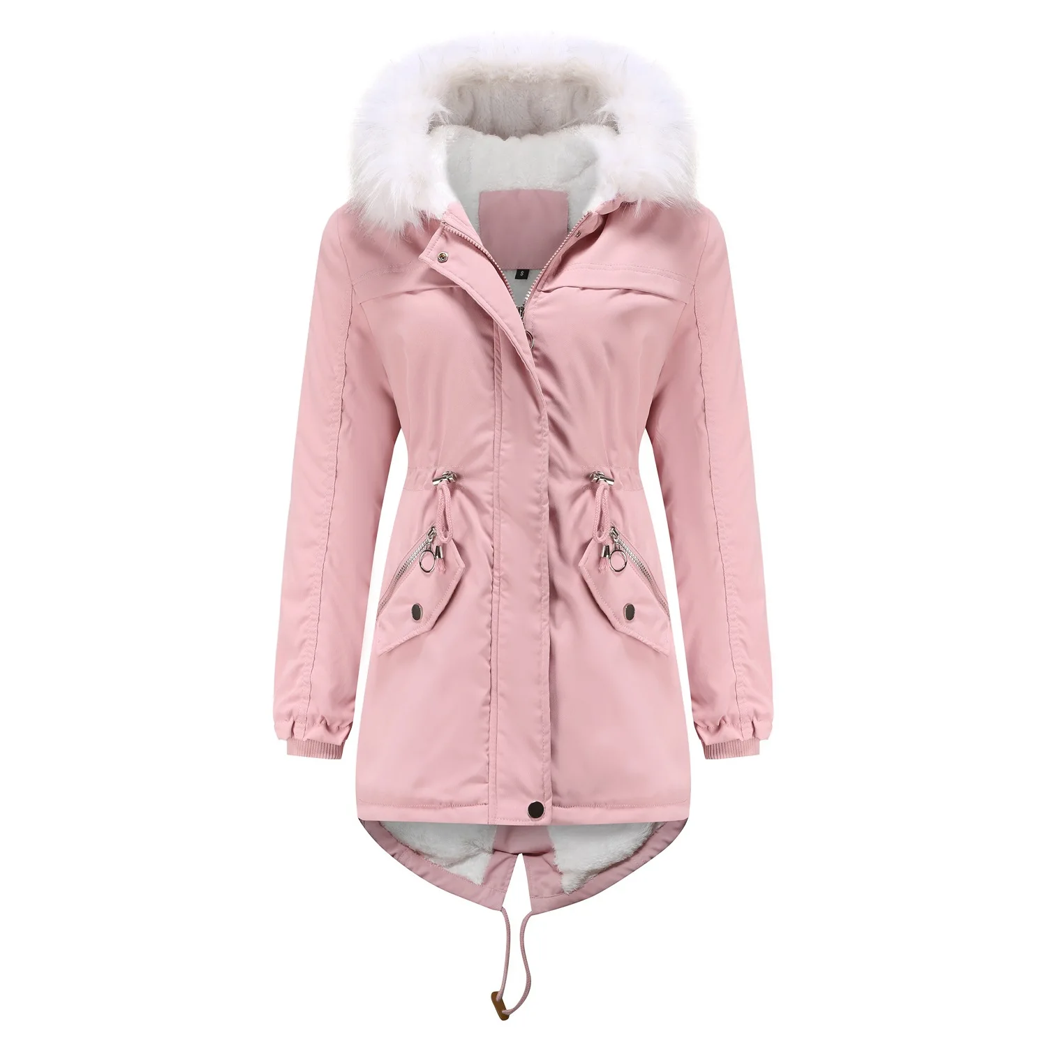 Fur Parka Women Long Coats With Fur Hoods