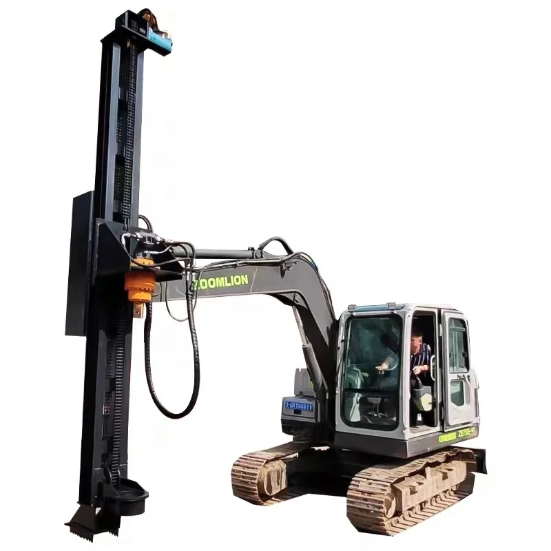 DINGLI Machinery Open Mine Hydraulic Hard Rock Machine Blast Hole Drilling Rig For Mining Modified On The Excavator