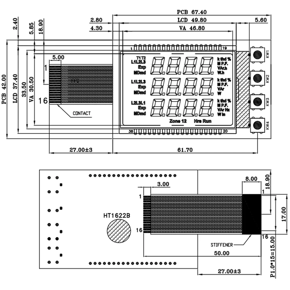  Модули ЖК-дисплея 16x2 oled дисплей экран поляризатор пленка ЖК-контроллер плата e-ink