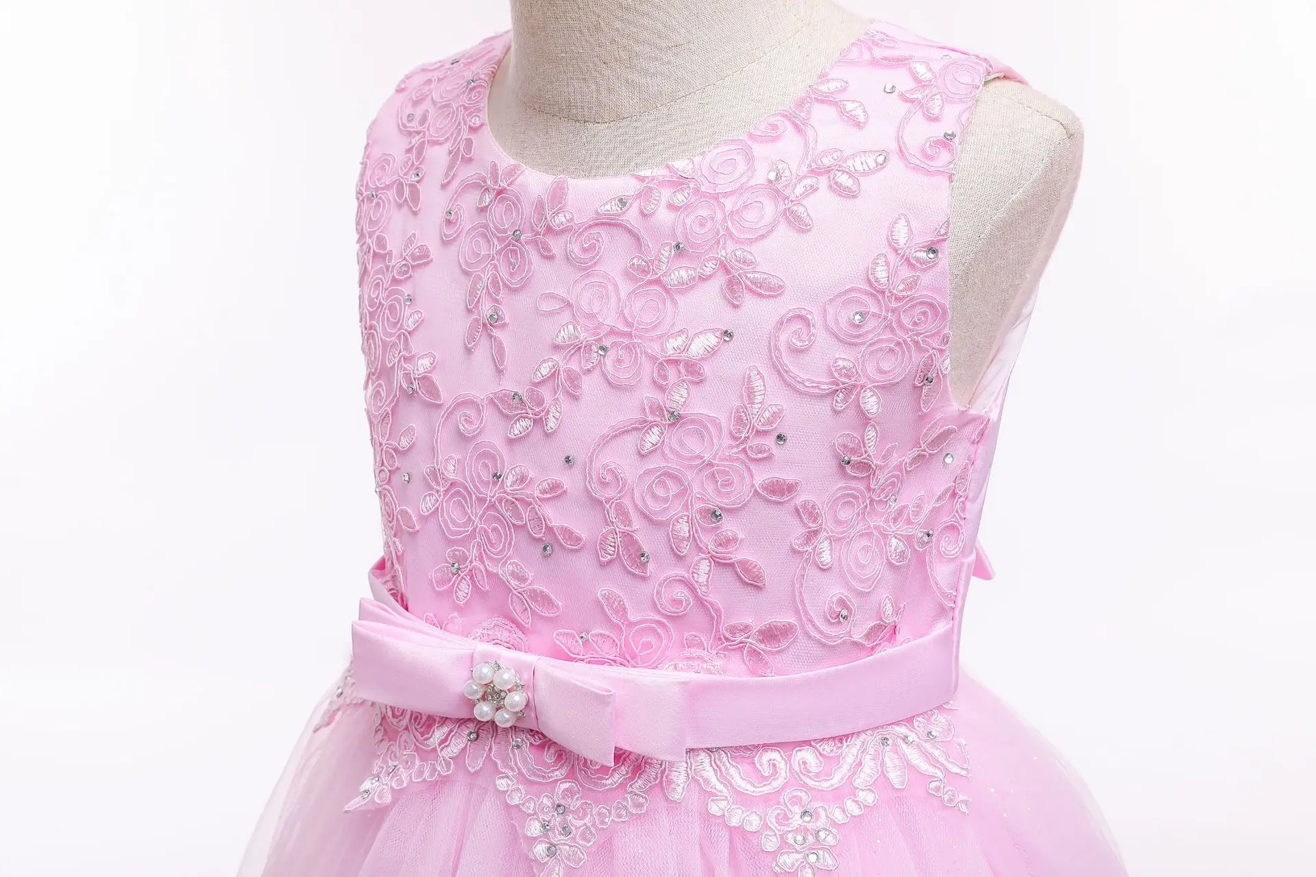 High quality luxury gown sprincess pocahontas girl wedding dress Birthday Party Wear Weeding Frocks Flower girls Dresses