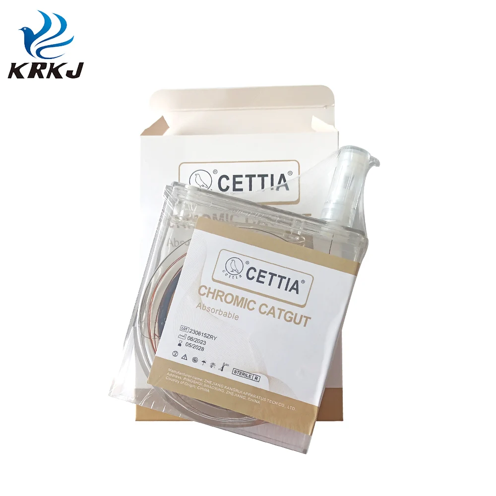 CETTIA KD415 absorbable pet chromic gut cassette surgical sutures for veterinary use