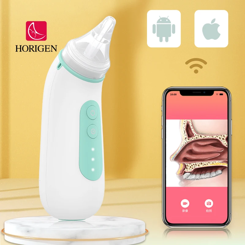new baby product 2 Sizes of Nose Tips Nose Cleaner Newborns Built-in HD Camera Electric Baby Nasal Aspirator