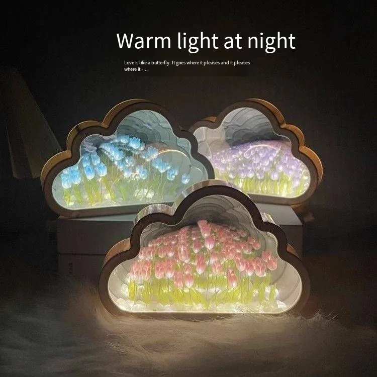 New Fast Delivery Tulip Lamps Mirror Lights Cloud Mirror Tulip Lamp