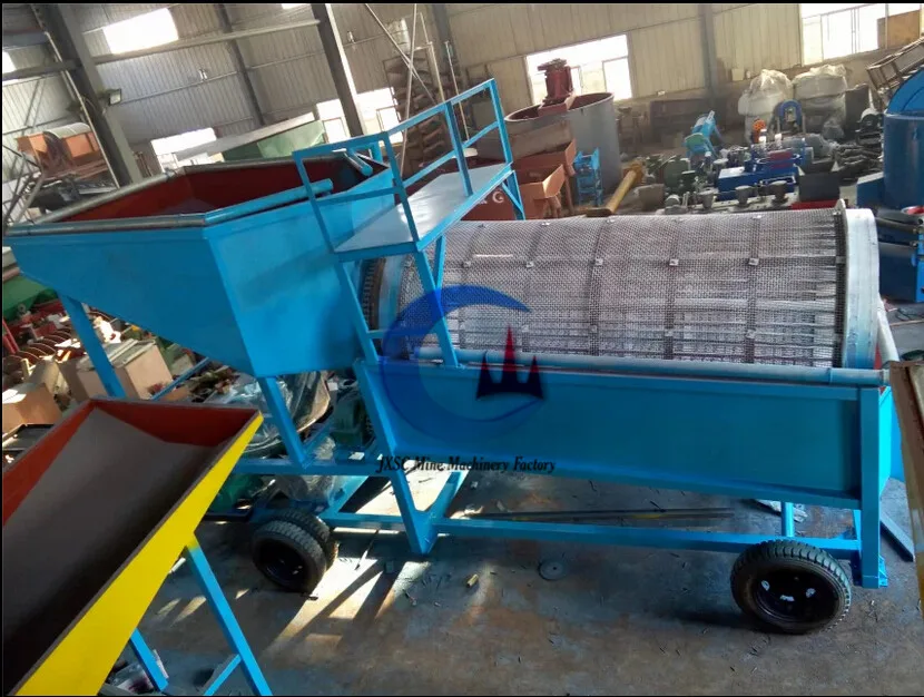 JXSC High efficiency Mining washing screen machine Trommel Screen for sale