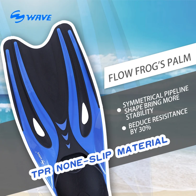 Accept OEM professional equipments full foot pockets fins scuba free diving fins