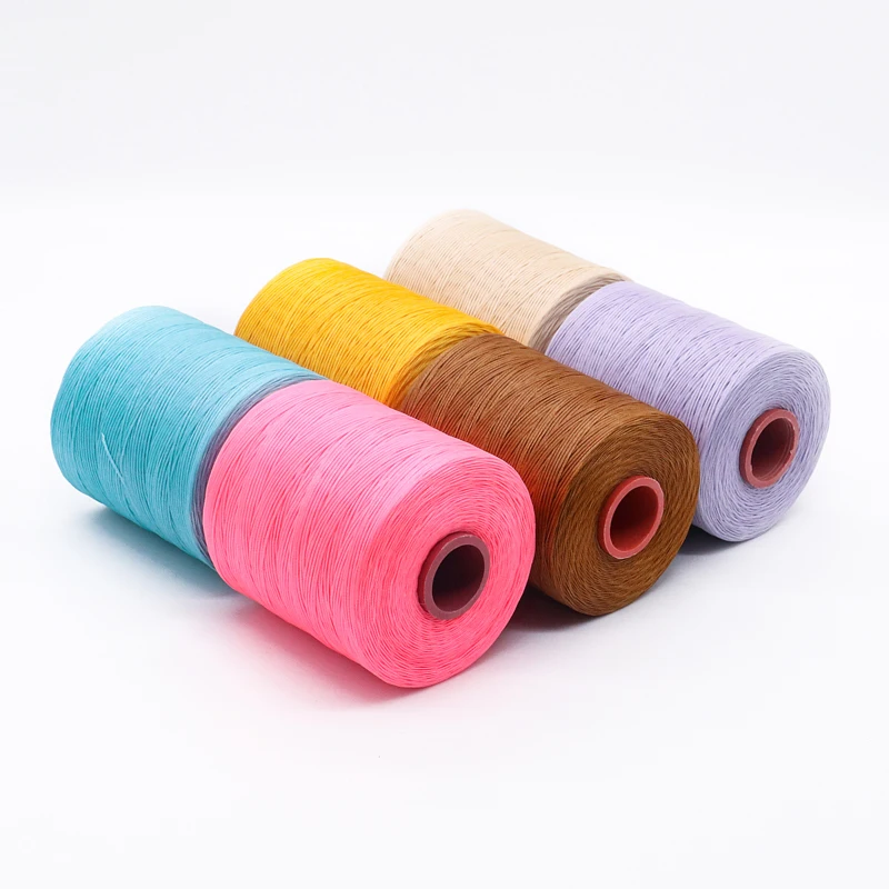 2.0mm Black Waxed Cord Flat Waxed Polyester Thread Cord String Strap Necklace Rope For Jewelry Making