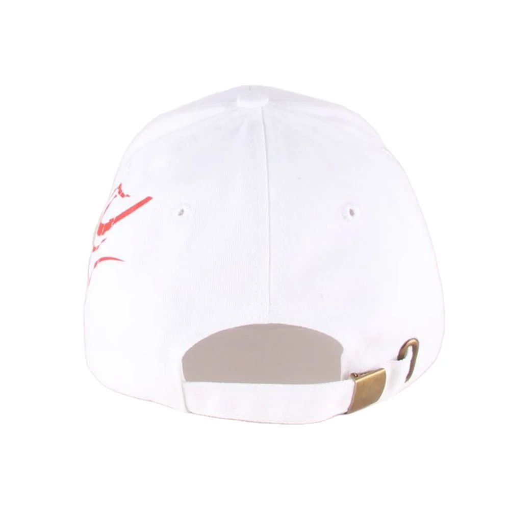 Fashion Designer White 6 Panels Cotton Sports Baseball Cap, Custom Embroidered Logo Cheap Promotional Dad Trucker Hat