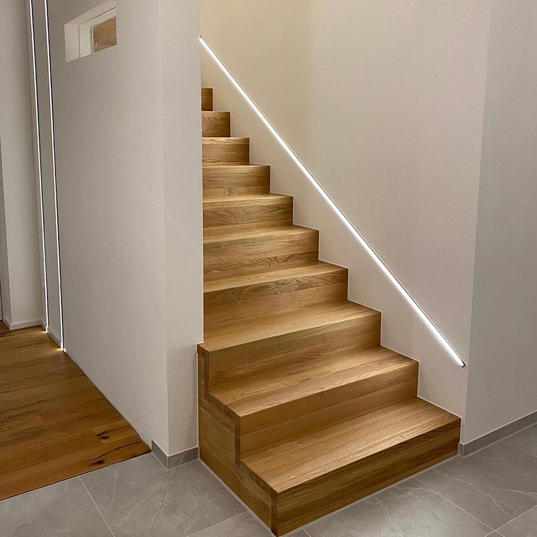 Modern House Decoration Flowing Water Linear Light 2835 LED Strip Smart Lights Luces 80 Light Strings 120 Strisce Led Copper