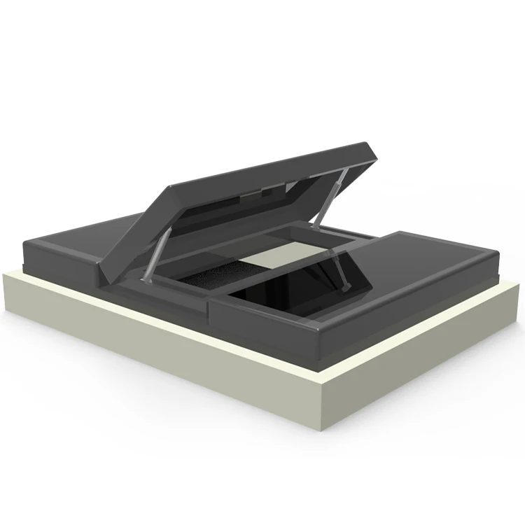 High quality natural lighting Turned up roof skylight The attic