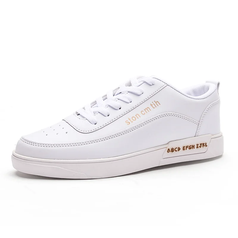 HN6090  Fashion Rubber Outsole Sports Running Shoes Flat Men Sneakers white shoes