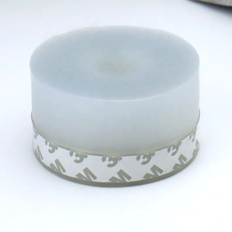 Transparent Adhesive Tape Silicone door seal strip For Doors Windows And Shower Glass Gaps