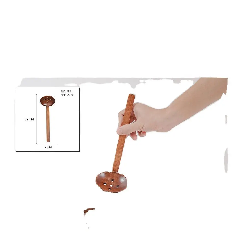 Wooden spoon wholesale Ajisen Ramen soup spoon hot pot colander solid wood tableware spoon