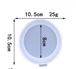 OEM Round fish scale leaf clover flower pot with stripes silicone mold cement plaster Silicone Resin Mold flowerpot molds