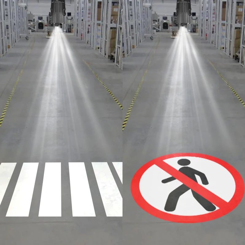 LED gobo projector 240W Industrial Projector Forklift Pedestrian Traffic Safety Used for Warehouse Workshop Advertising Light