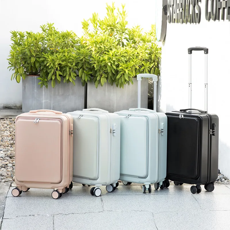 Hot Selling 20 Inch Multifunctional Hard Shell Luggage Fashionable Suitcase Password Travel Board case