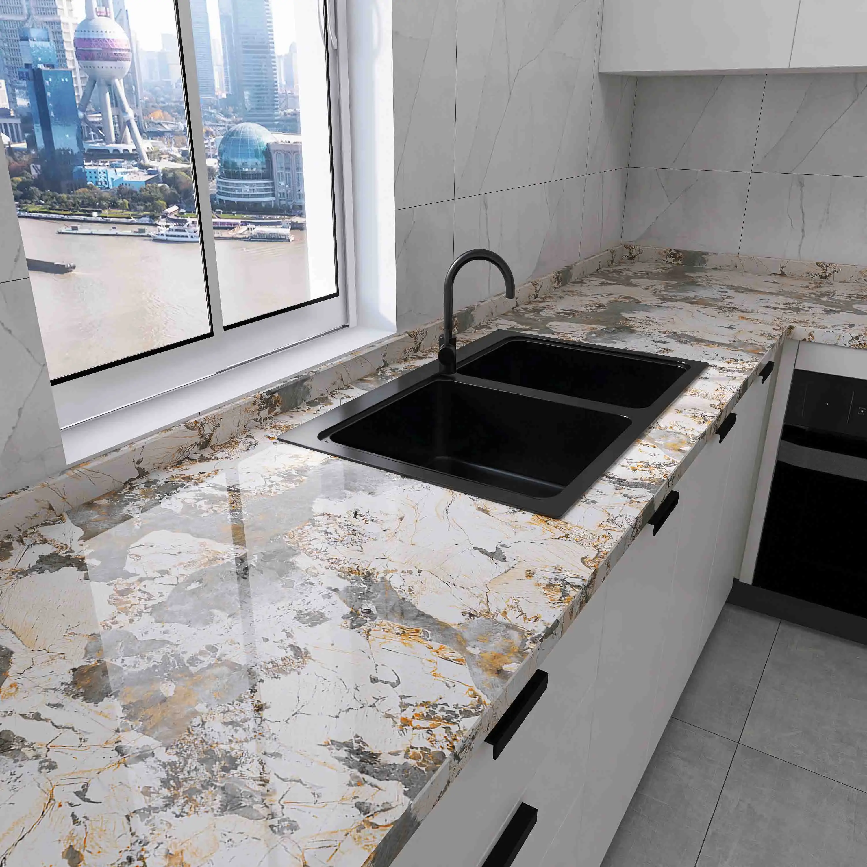 Home Improvement Peel and Stick Contact Paper Waterproof Peel & Stick  Marble Wallpaper Wall Decorations for Home Decor Luxury