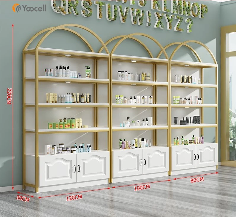  Yoocell белая цветная бутылка для шампуня продукция демонстрации косметических продуктов полка мебели салона