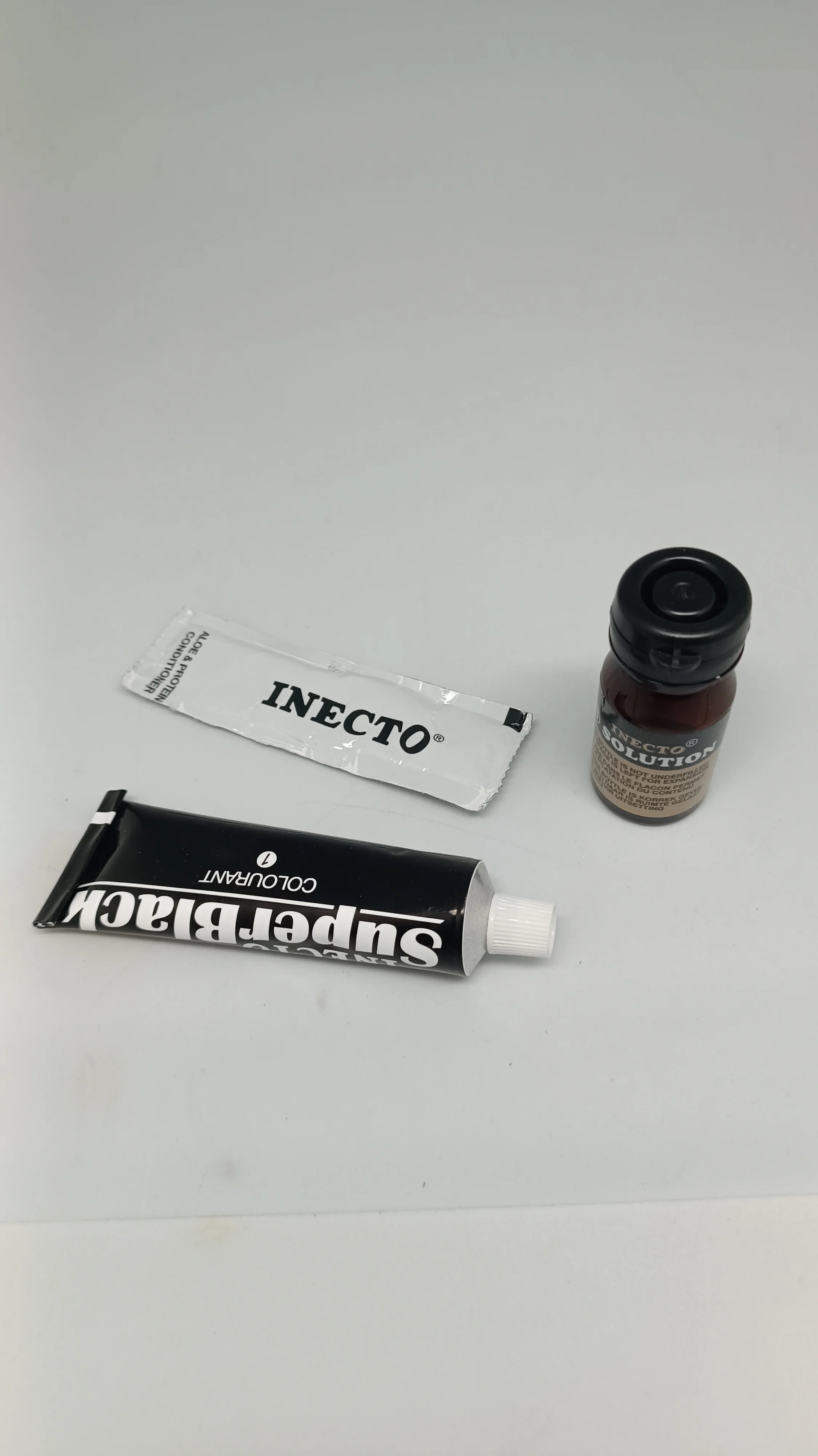 permanent black hair dye  hair care natural indigo  INECTO SUPER BLACK HAIR DYE