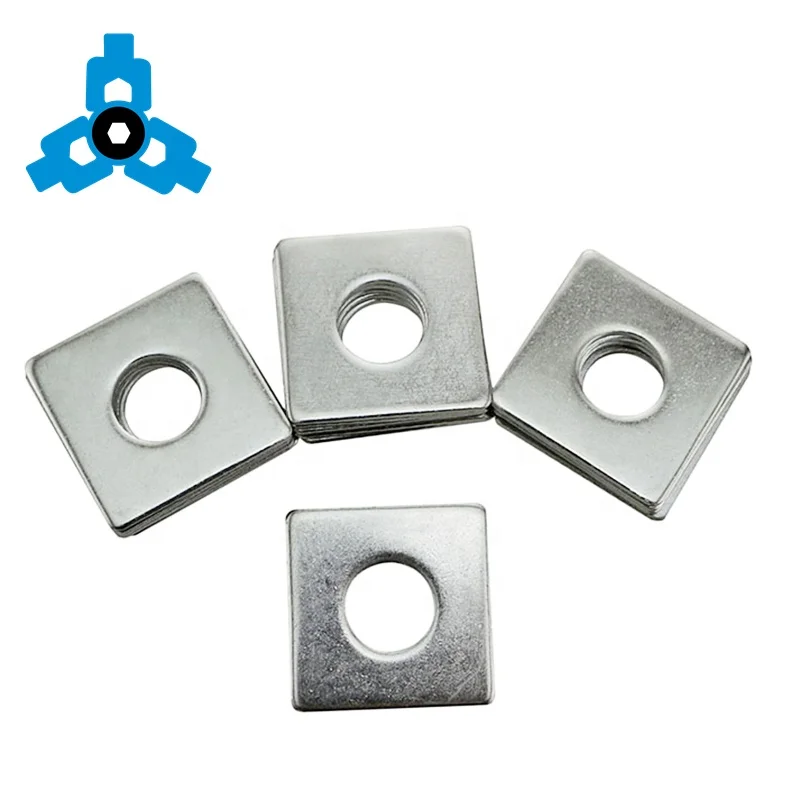 DIN436 Threaded Square Hole Flat Washers 304 Stainless Steel OEM Stock Support