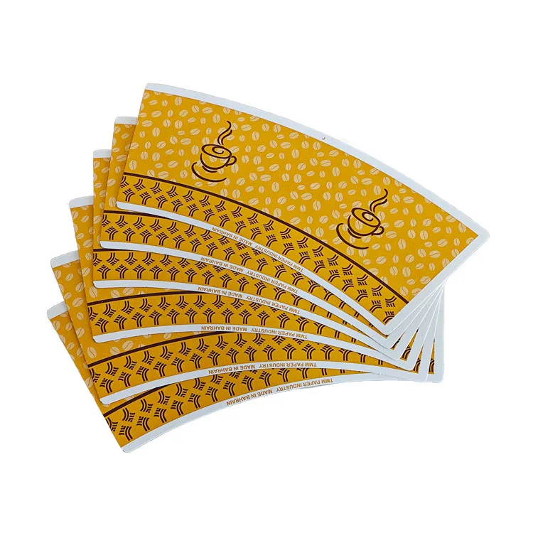 9oz Bamboo PE Coated Bond Paper Cup Waterproof Custom Printing Blank Stock with PE & PLA Coating for Drinkware and Fans